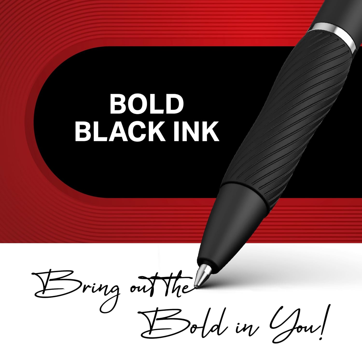 Sharpie S-Gel Pens, Bold Point (1.0mm), Black Gel Ink, 12 Count - Writing, Journaling, Note-Taking, College, Teacher Supplies, Office - Image 3