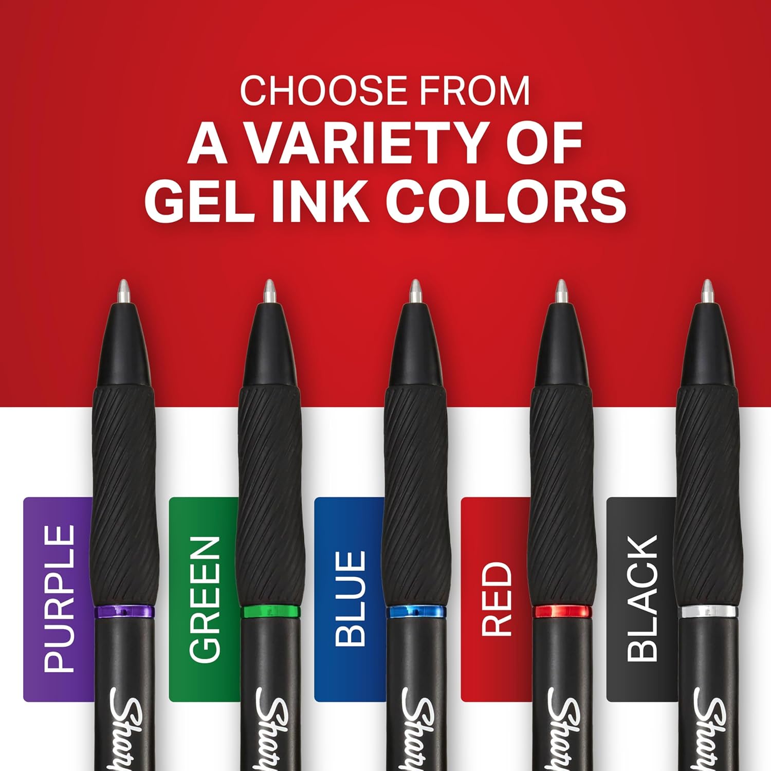 Sharpie S-Gel Pens, Bold Point (1.0mm), Black Gel Ink, 12 Count - Writing, Journaling, Note-Taking, College, Teacher Supplies, Office - Image 6