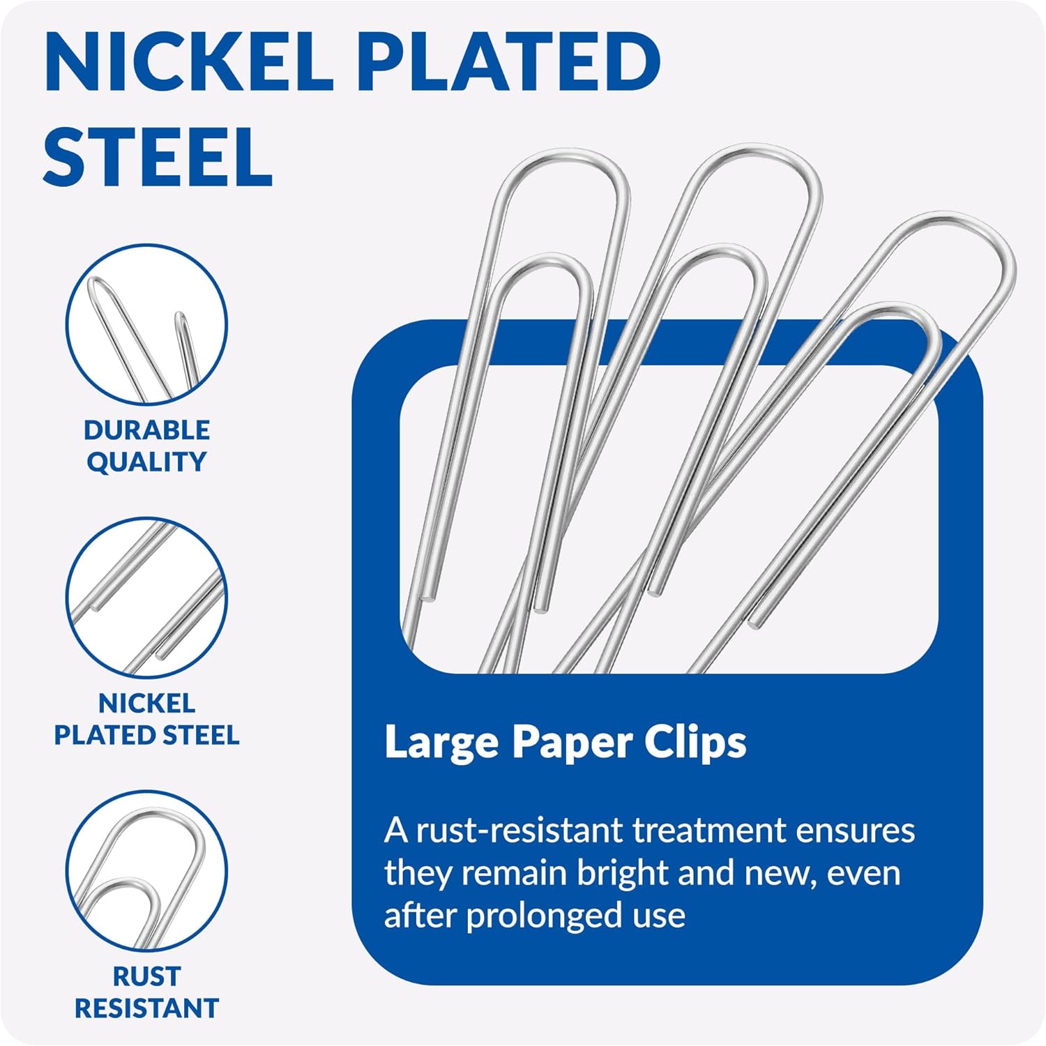 Jumbo Paper Clips, 2 Inch Paper Clip, 200 pcs Large Paperclips - Image 4